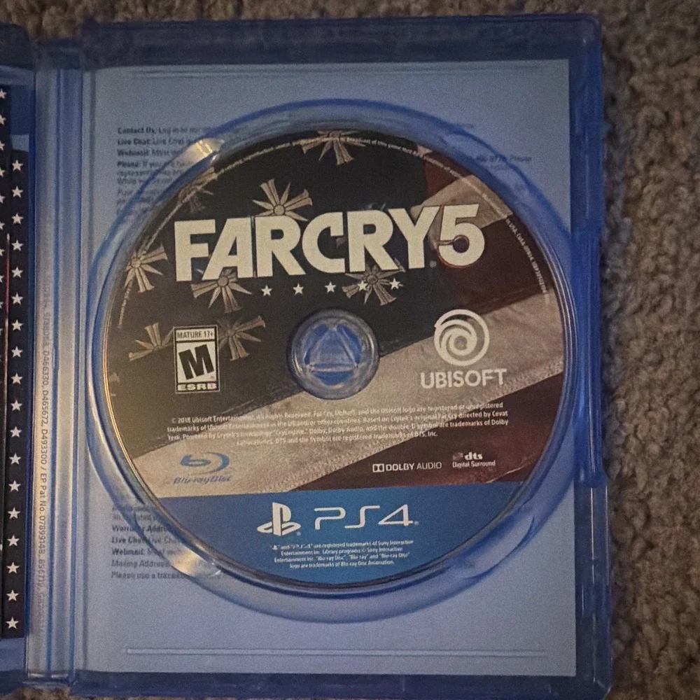 Far Cry 5 + Far Cry Primal PS4 Game Lot Bundle Complete Ubisoft PlayStation 4
